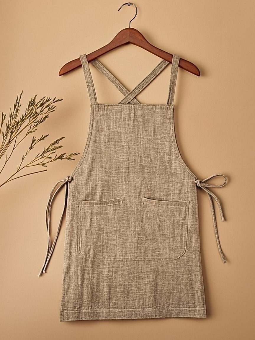 Linen Crossback Apron